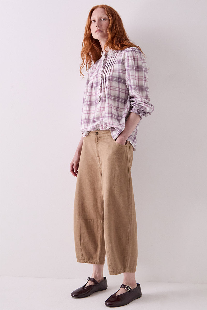 Mina Check Cotton Shirt