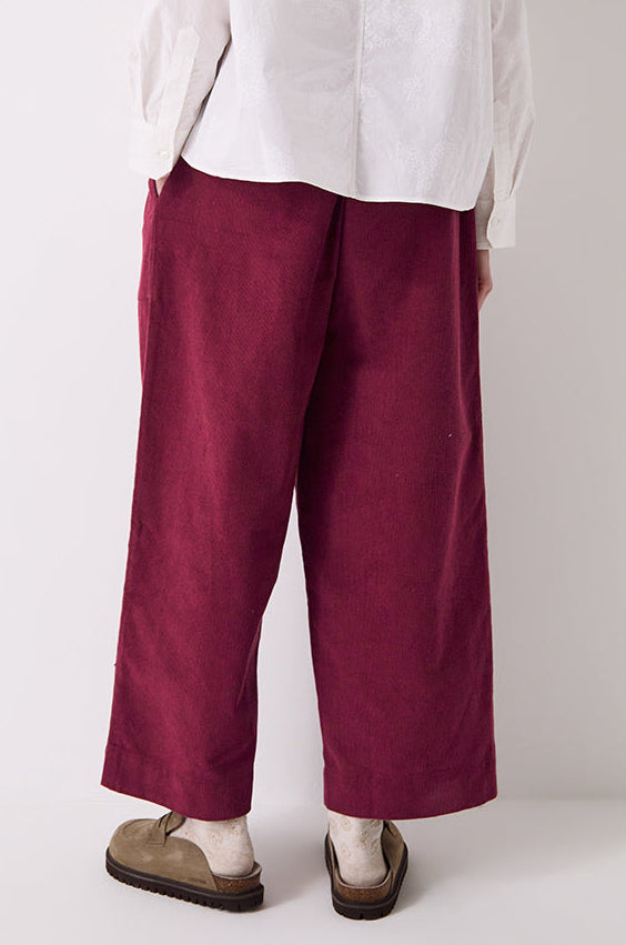 Natalie Cord Trousers Burgundy