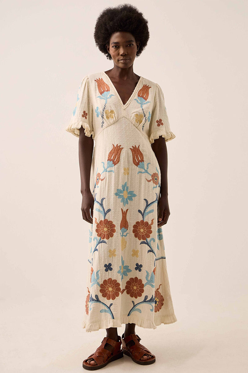 Odeline Embroidered Dress