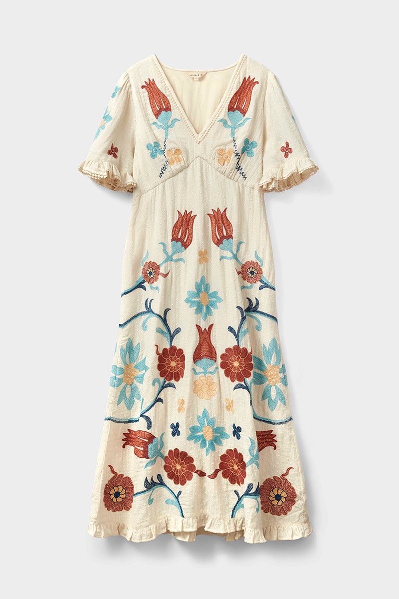 Odeline Embroidered Dress