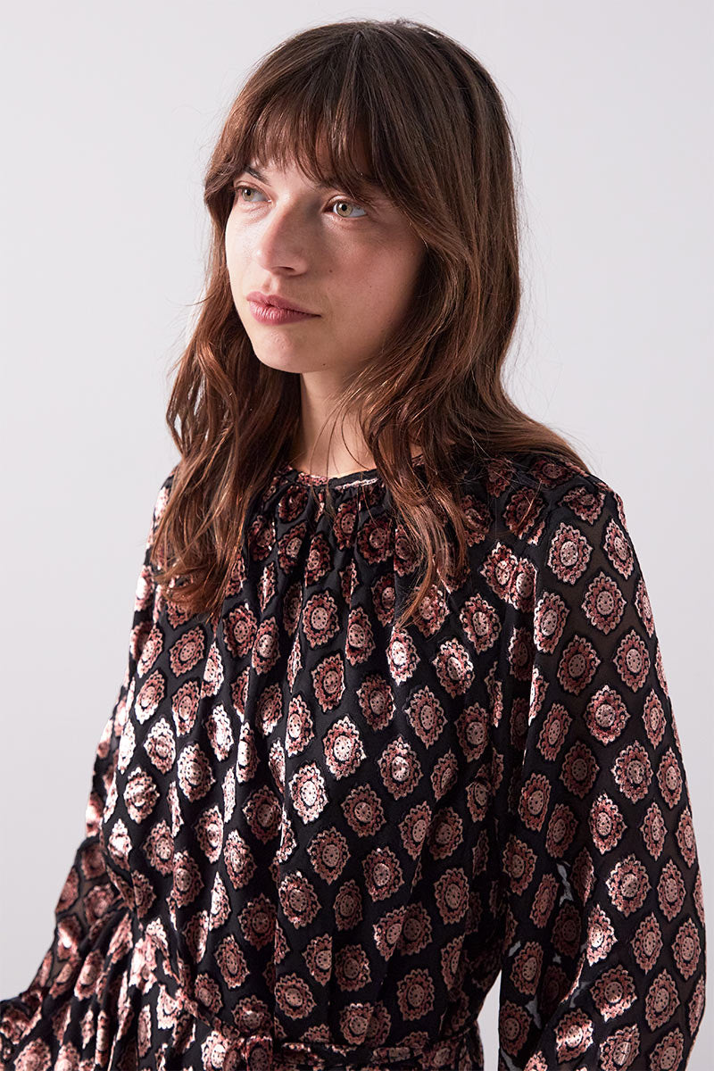 Pheba Devoré Maxi Dress