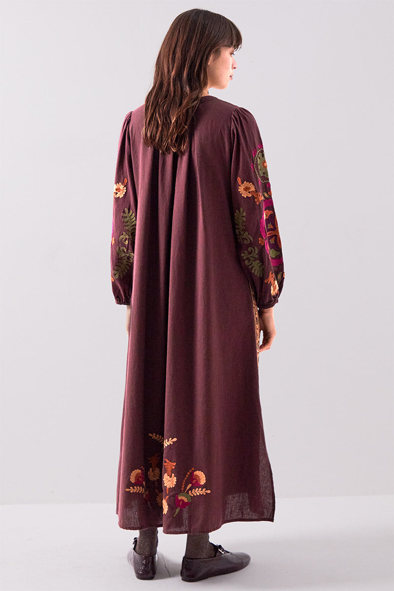 Preeti Embroidered Cotton Dress