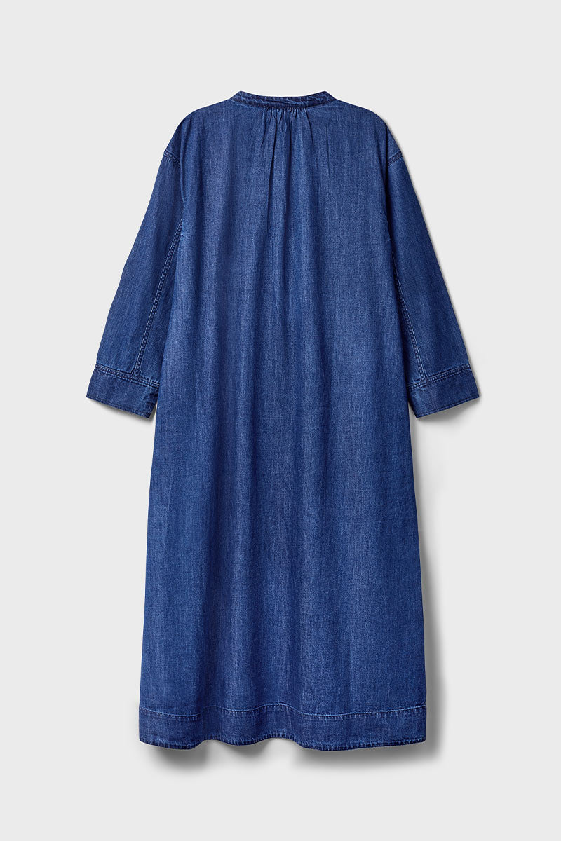 Reyna Denim Embroidered Dress