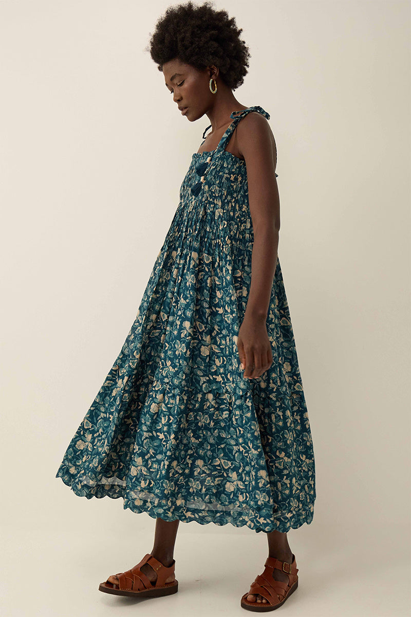 Rohini Floral Print Cotton-Viscose Dress