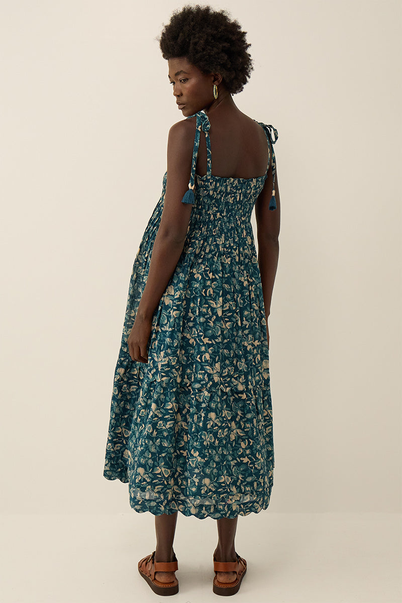 Rohini Floral Print Cotton-Viscose Dress