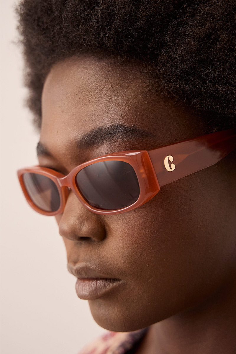 Romy Rectangle Red Sunglasses