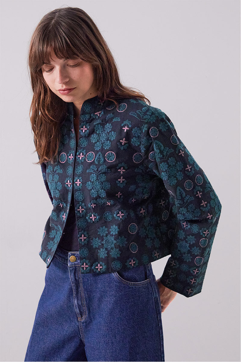 Sophia Floral Embroidered Jacket