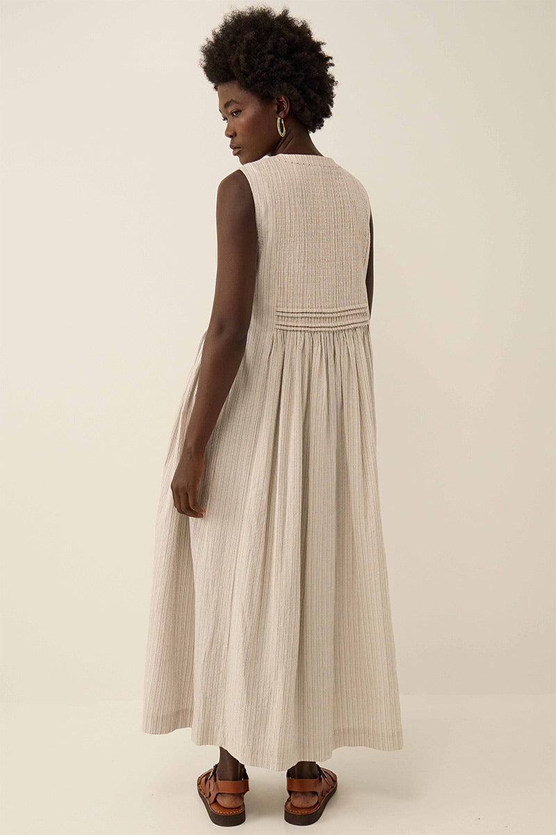 Zoe Yarn-dyed Textured Cotton Dress