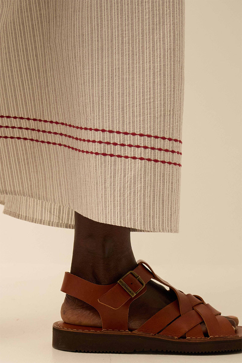 Zoe Yarn-dyed Textured Cotton Dress