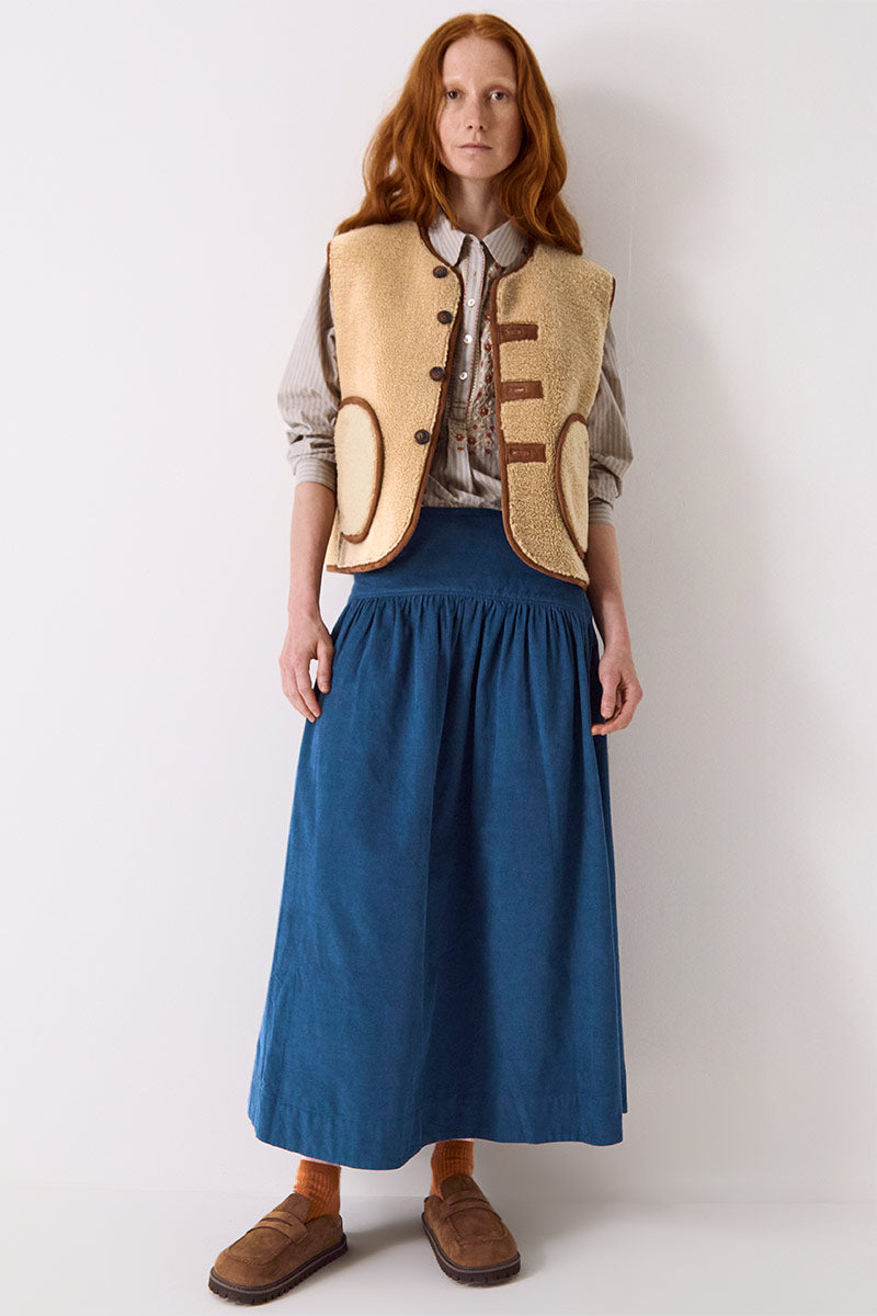 Zohra Suede Reversible Vest