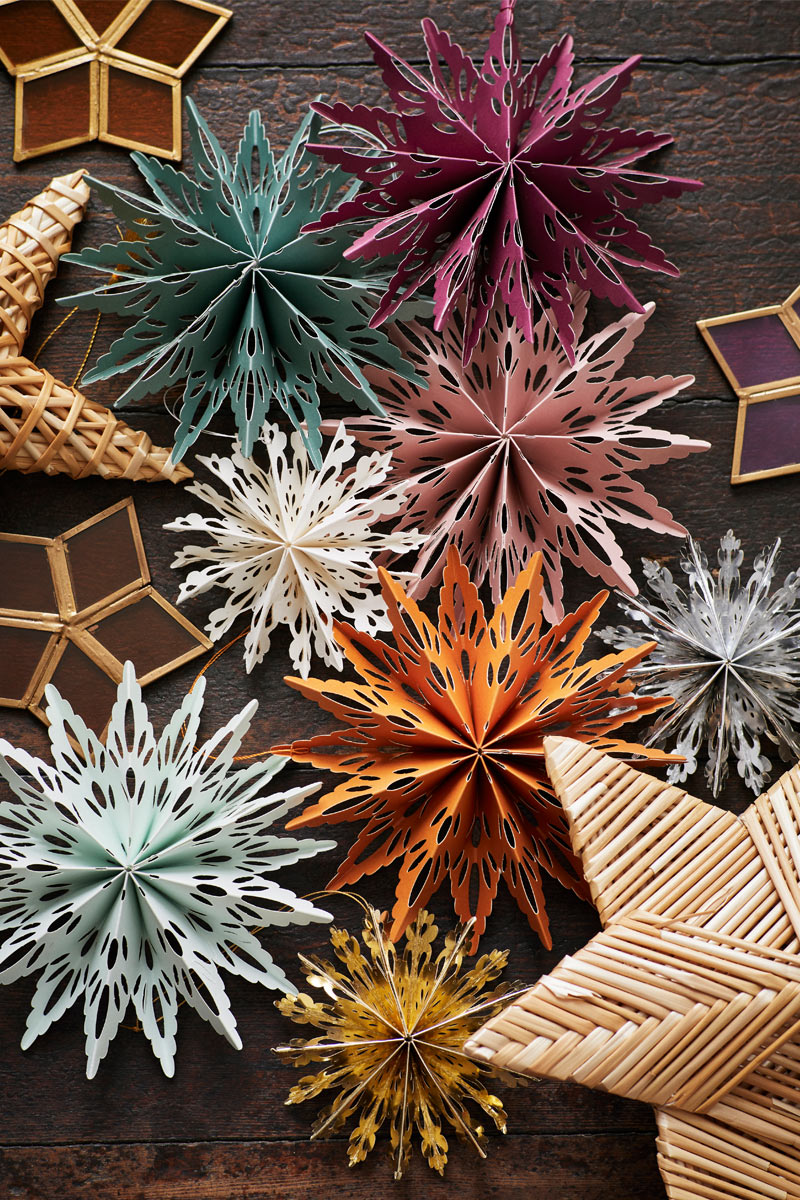 Hanging Paper Snowflakes