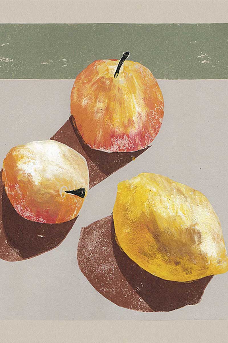 Apples & Lemon Print - Illustrated by Luiza Holub