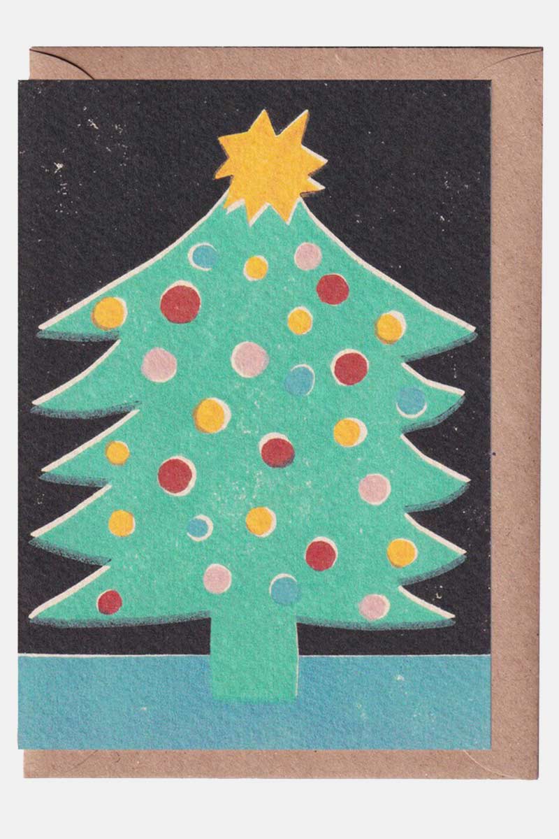 Christmas Tree Card - Illustrated by Luiza Holub