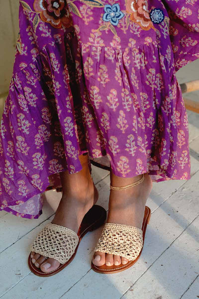 Sanola Raffia Sandals by Camalya