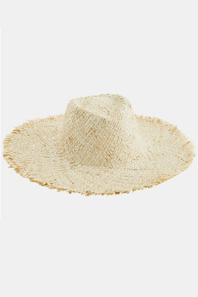 Natural Corn Husk Sun Hat