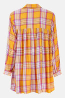 Back of Sunshine Cotton Plaid Yarn Dyed Shirt by East.co.uk