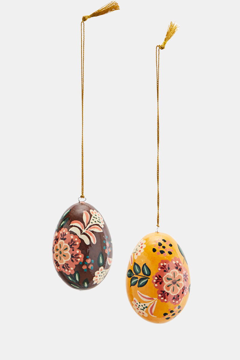 Handpainted Paper Mache Egg east.co.uk