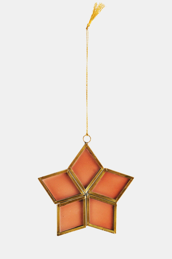 Hanging Glass Star Ornament