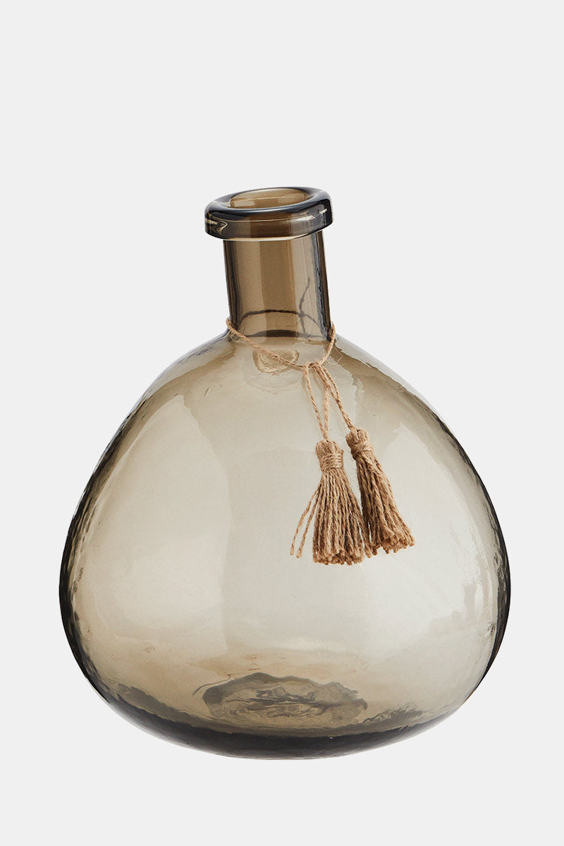 Glass Vase with Tassels