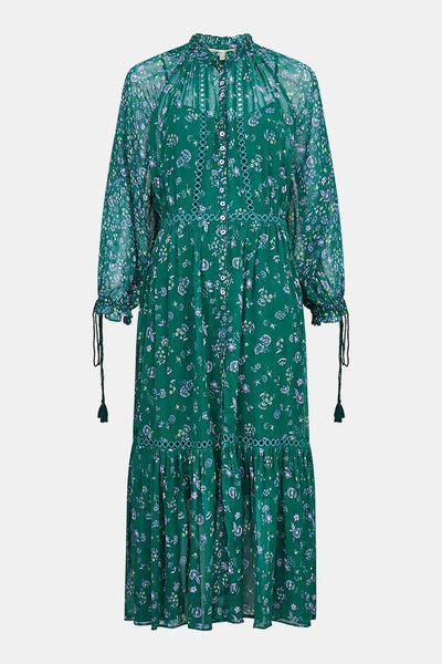 Maddy Pine Green Georgette Dress