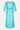 Back of Oceana Turquoise BCI Cotton Embroidered Bandhani Kaftan by East