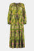 Pandora Print Lime Tiered Dress