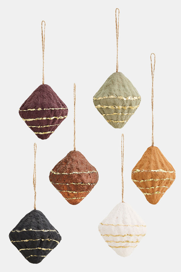 Hanging Recycled Cotton Paper Cones