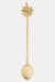 Long Handle Brass Teaspoon With Palm Top