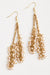 Reverie Gold & Cream Beaded Earrings